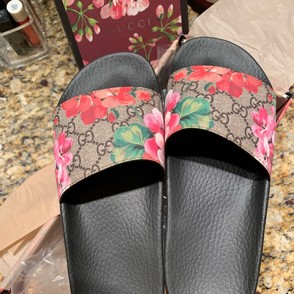 Gucci Floral Slides